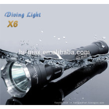 Hi-Max 18650 batería de alta potencia buceo de gran angular linterna led